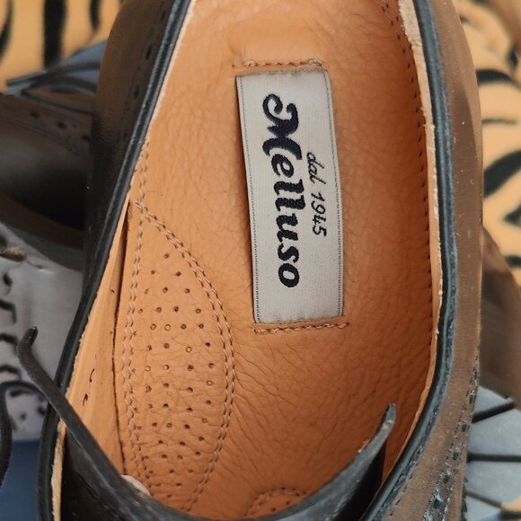 Melluso - Brand New Vintage Lace Up Leather Shoes made in Italy main image 7